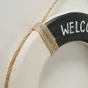 Wandbild Rettungsring Maritim schwarz 20 cm Holz Wanddeko Produktbild-Vorschau 2