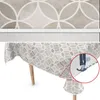 Tischdecke Wachstuch Ornamente Grau Robust Wasserabweisend Produktbild-Vorschau 2
