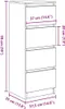vidaXL Kredens betonowy szary 37,5x35x99 cm materiał Podgląd zdjęcia produktu 8