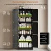 COSTWAY Hochschrank mit 6 Türen, 60 x 30 x 160 cm, Produktbild-Vorschau 4