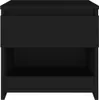 A black bedside table with a drawer and an open shelf. Anteprima dell’immagine prodotto