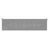 vidaXL Coussin pour banc de jardin Gris 150x50x4 cm Tissu Voir les images du produit 9