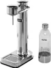 A silver Aarke Carbonator 3 water carbonator with a clear PET bottle. Produktbild-Vorschau