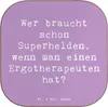 Mr. & Mrs. Panda Untersetzer Glas Spruch Ergotherapeut Held Produktbild-Vorschau 1