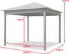 TOOLPORT Tonnelle de Jardin 3x3 m pavillon, bâche de toit Voir les images du produit 3