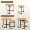 Yaheetech Couchtisch 2er Set, runder Beistelltisch Set, Produktbild-Vorschau 7