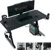 A gaming desk setup with a monitor, keyboard, mouse, computer tower, and accessories. Produktbild-Vorschau