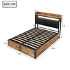 A diagram of a bed frame with dimensions indicated by numbers and lines. Voir les images du produit
