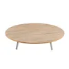 Sofra Inklapbare lage tafel 70 cm Bruin Hout rond Productafbeelding-voorbeeld 2