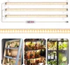 A collage of images showing LED plant grow lights and plants being grown under them. Produktbild-Vorschau