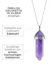 LAVISA Obelisk edelsteenkraag, zilver, met hanger, echte Productafbeelding-voorbeeld 8