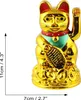 Glückskatze - Chinesische Katze - Maneki neko - 11 cm - Produktbild-Vorschau 5