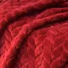 Elegante geprägte Polyester-Tagesdecke 200x220 cm in Rot - Produktbild-Vorschau 3