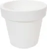 A white flower pot on a white background. Podgląd zdjęcia produktu