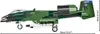 A side view of a toy model of an A-10 Thunderbolt II Warthog aircraft, with dimensions indicated. Náhled obrázku produktu