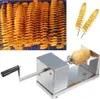 A collage of images showing a potato spiralizer, spiral-cut potatoes on skewers, and a raw potato. Náhľad obrázku produktu
