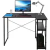 Computertisch Gamingtisch Mit 2 Regalböden 100x70x75cm Produktbild-Vorschau 5
