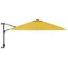 Wand-Sonnenschirm Gelb, Ø 290 cm, Kippbar, UV-beständig, 8 Produktbild-Vorschau 3