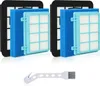 Two sets of vacuum cleaner filters and a cleaning brush. Produktbild-Vorschau