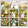 1 Set Ostern Fensteraufkleber selbstklebend, Produktbild-Vorschau 1