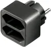 goobay Euromehrfach Adapter 2 x Eurobuchse schwarz Produktbild-Vorschau 5