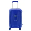 A blue Delsey Moncey 4-wheel cabin trolley is shown against a white background. Anteprima dell’immagine prodotto