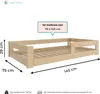 NeedSleep Letto basso per bambini Montessori 70x140 cm Anteprima dell’immagine prodotto 5