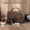 Leder-Pfeifentasche aus Rindsleder ,für 2 Pfeifen & Produktbild-Vorschau 4