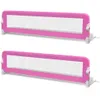 vidaXL Protezione per letto per bambini 2 pezzi Rosa 150 x Anteprima dell’immagine prodotto 1