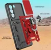 An exploded view of a phone case with labels indicating its features. Produktbild-Vorschau