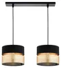 KAR-LIGHTING Pendelleuchte 2-flammig Schwarz-Gold, Metall, Produktbild-Vorschau 1