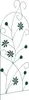 A decorative garden fence panel with a floral motif. Anteprima dell’immagine prodotto