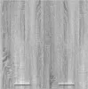 A close-up view of a gray wood-grain textured surface, likely a cabinet door. Anteprima dell’immagine prodotto