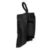 A black fabric sandbag with a handle, shown against a white background. Produktbild-Vorschau