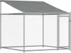 vidaXL Psí bouda se střechou a dveřmi šedá 8x2x2 m Náhled obrázku produktu 7