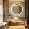 Miroir de salle de bain rond Vrygle 60 cm avec éclairage Voir les images du produit 1