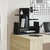 Stolní organizér černý 49 x 20 x 52,5 cm kompozitní dřevo Náhled obrázku produktu 3