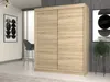 Šatní skříň 160 cm s posuvnými dveřmi RANNO 5 - dub sonoma Náhled obrázku produktu 4