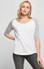 Build Your Brand - Ladies 3/4 Contrast Raglan Tee - White - Produktbild-Vorschau 2