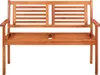 vidaXL 2-Sitzer-Gartenbank mit Auflage 120 cm Massivholz Produktbild-Vorschau 2