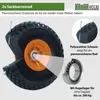 2x Sackkarrenrad PolyurethanRad 260x85 mm 3.00-4 60 mm Produktbild-Vorschau 2