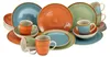 CreaTable Country bunt Kombiservice 24-tlg Steinzeug Produktbild-Vorschau 1