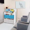 ONVAYA® Kinder Bücherregal Finn | Weiß / Blau | Kinderregal Produktbild-Vorschau 7