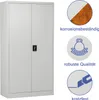 A gray metal cabinet with informational graphics on the right side. Produktbild-Vorschau