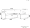 MargaretHadas24 Ecksofa L Form Sofia 277 x 143 cm mit Produktbild-Vorschau 12