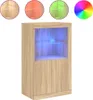 vidaXL Szafka boczna z oświetleniem LED Materiał Podgląd zdjęcia produktu 5