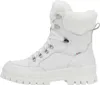 A white winter boot with fur trim. Podgląd zdjęcia produktu