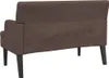 vidaXL Sitzbank mit Rückenlehne Braun 112x65,5x75 cm Produktbild-Vorschau 5