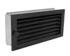 Warmluftgitter WG 3515 S Lüftungsgitter Schwarz 350 x 150mm Produktbild-Vorschau 2