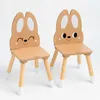 Two children's chairs with a bunny design, presented against a white background. Produktbild-Vorschau